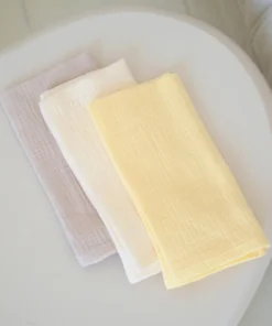 Sada 3 mušelínových plienok SeiMia - žltá