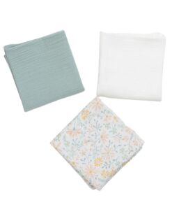 Alternative view of Sada 3 mušelínových plienok BimBla- gardenia