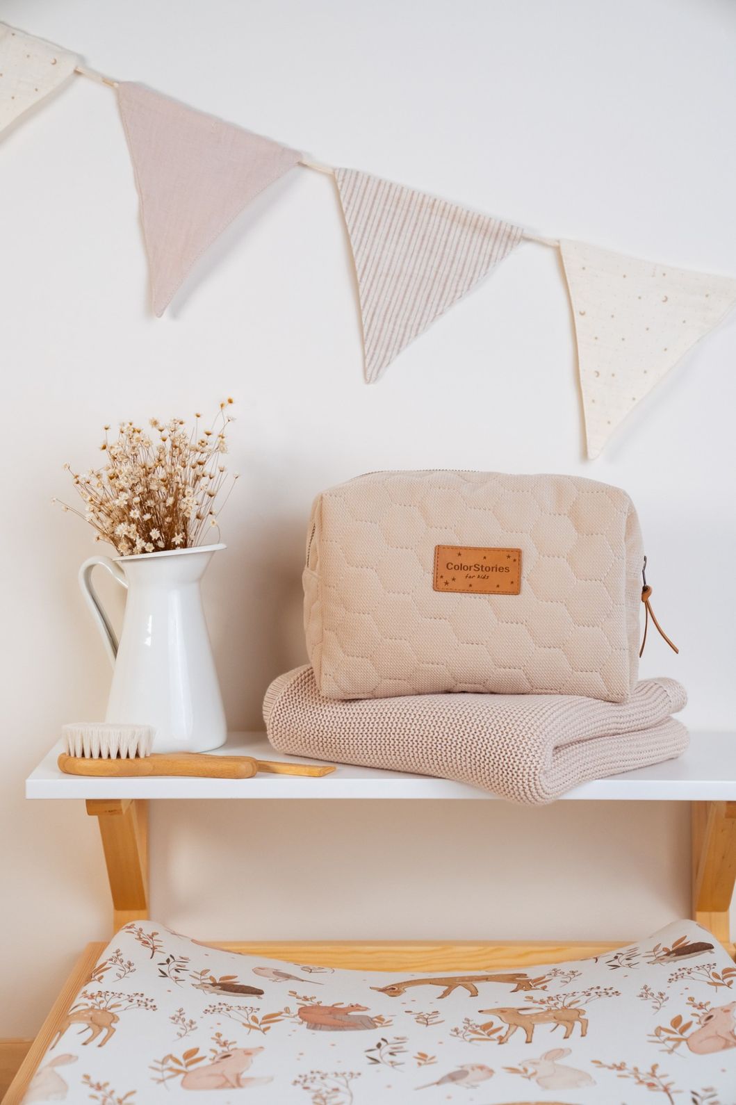 Kozmetická taštička - béžová – Obrázok 2