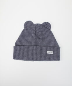 Kokoro zimná čiapka s uškami - modro-šedá