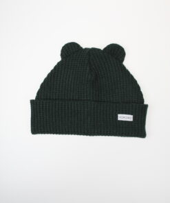 Kokoro zimná čiapka s uškami - tmavozelená
