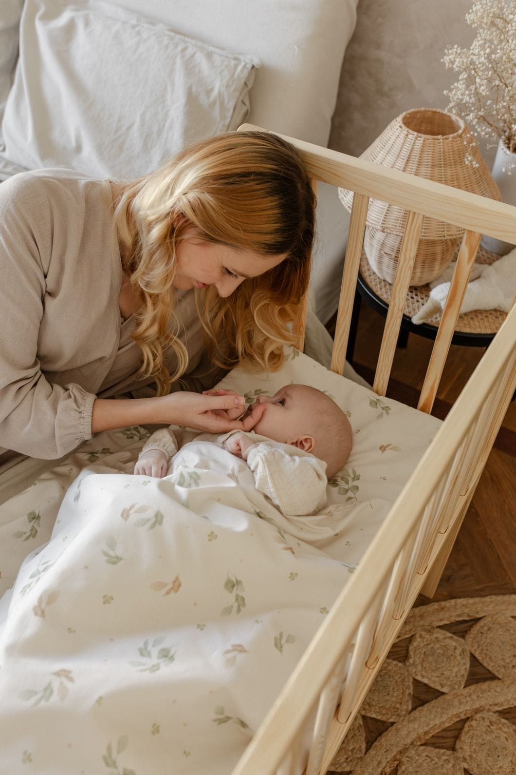 Detská posteľná bielizeň s výplňou - Eukalyptus – Obrázok 2